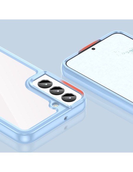 „Oper Space“ dėklas, skirtas Samsung Galaxy S23+, dangtelis lanksčiu rėmeliu, mėlynas