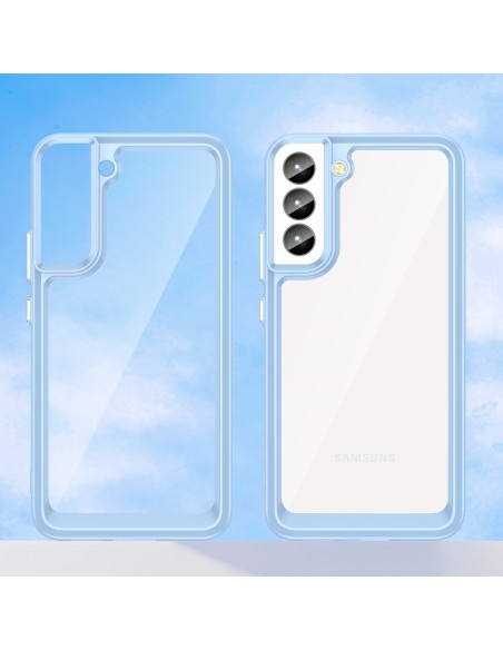 „Oper Space“ dėklas, skirtas Samsung Galaxy S23+, dangtelis lanksčiu rėmeliu, mėlynas