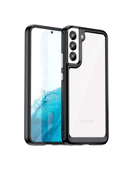 Outer Space Dėklas Samsung Galaxy S23+, dangtelis lanksčiu rėmeliu, juodas