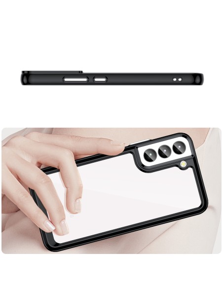 Outer Space Dėklas Samsung Galaxy S23+, dangtelis lanksčiu rėmeliu, juodas