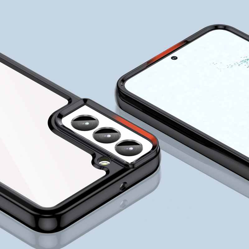 Outer Space Dėklas Samsung Galaxy S23+, dangtelis lanksčiu rėmeliu, juodas