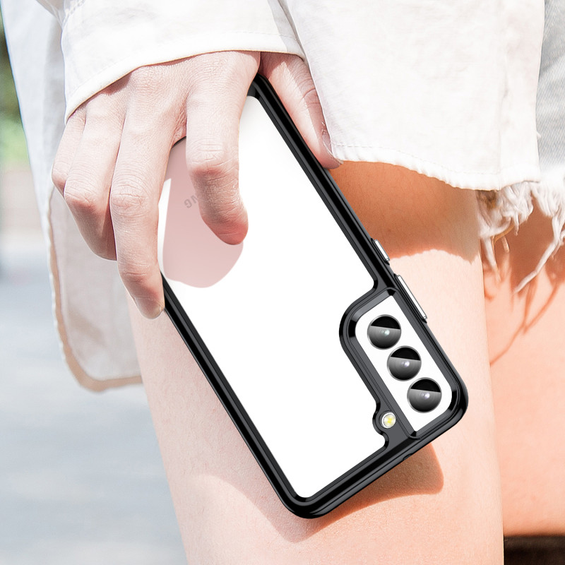 Outer Space Dėklas Samsung Galaxy S23+, dangtelis lanksčiu rėmeliu, juodas