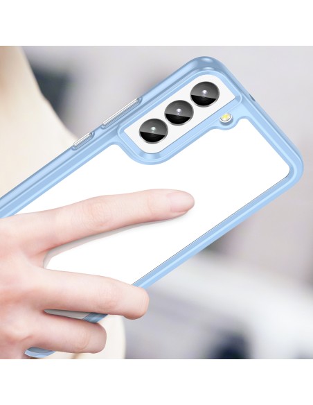 „Oper Space“ dėklas, skirtas Samsung Galaxy S23, dangtelis lanksčiu rėmeliu, mėlynas