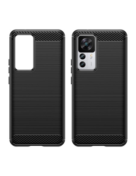 Anglies dėklas Xiaomi 12T Pro / Xiaomi 12T lankstus silikoninis anglies dangtelis juodas Anglies dėklas Xiaomi 12T Pro / Xiaomi 12T lankstus silikoninis anglies dangtelis juodas