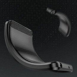 Carbon Case Nokia G400 lankstus silikoninis anglies dangtelis juodas