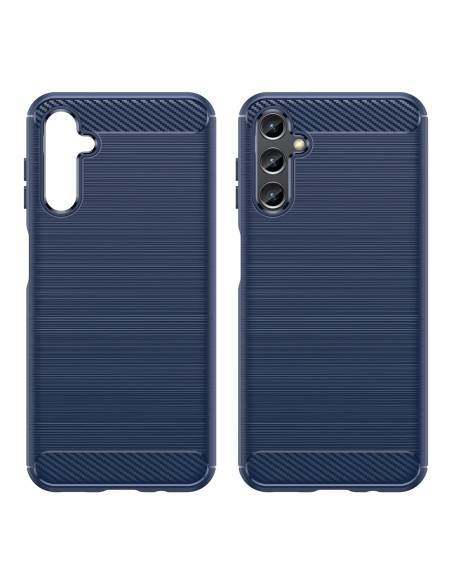 Anglies dėklas Samsung Galaxy A14 5G lankstus silikoninis anglies dangtelis mėlynas Anglies dėklas Samsung Galaxy A14 5G lankstus silikoninis anglies dangtelis mėlynas