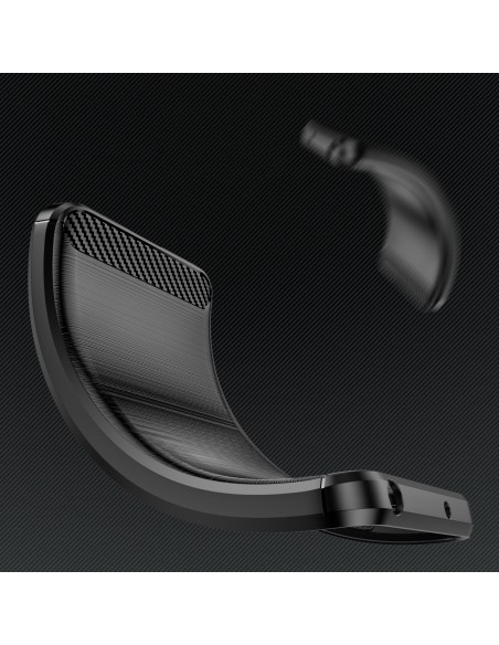 Anglies dėklas Samsung Galaxy A14 5G lankstus silikoninis anglies dangtelis juodas