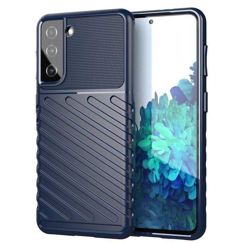 „Thunder“ dėklas Samsung Galaxy A14 5G silikoniniu šarvuotu dangteliu mėlynas „Thunder“ dėklas Samsung Galaxy A14 5G silikoniniu šarvuotu dangteliu mėlynas