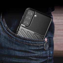 „Thunder“ dėklas Samsung Galaxy A14 5G silikoniniu šarvuotu dangteliu mėlynas