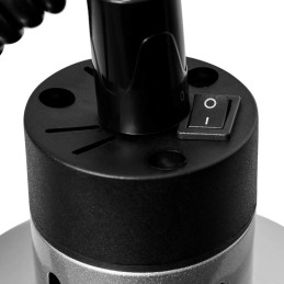 Infraraudonųjų spindulių šildymo lempa indams IR pakabinama sidabro sk. 28,5cm 250W