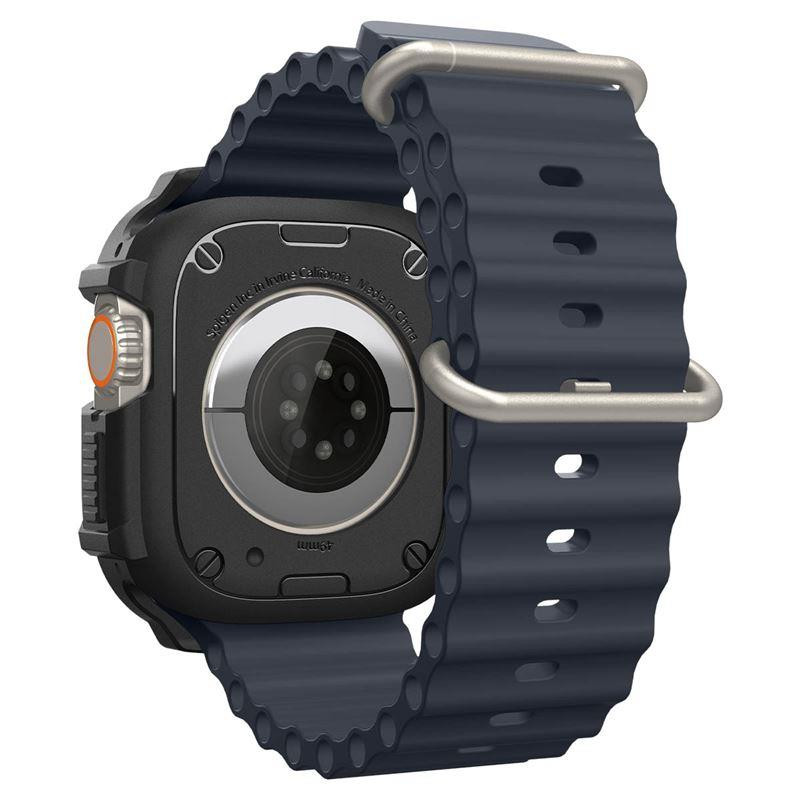 Spigen Rugged Armor dėklas Apple Watch Ultra (49 mm) - matinė juoda Spigen Rugged Armor dėklas Apple Watch Ultra (49 mm) - matinė juoda