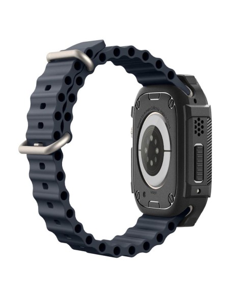Spigen Rugged Armor dėklas Apple Watch Ultra (49 mm) - matinė juoda Spigen Rugged Armor dėklas Apple Watch Ultra (49 mm) - matinė juoda