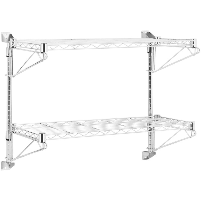 Dvigubos vielos sieninė lentyna iki 60 kg 90 x 35 x 60 cm
