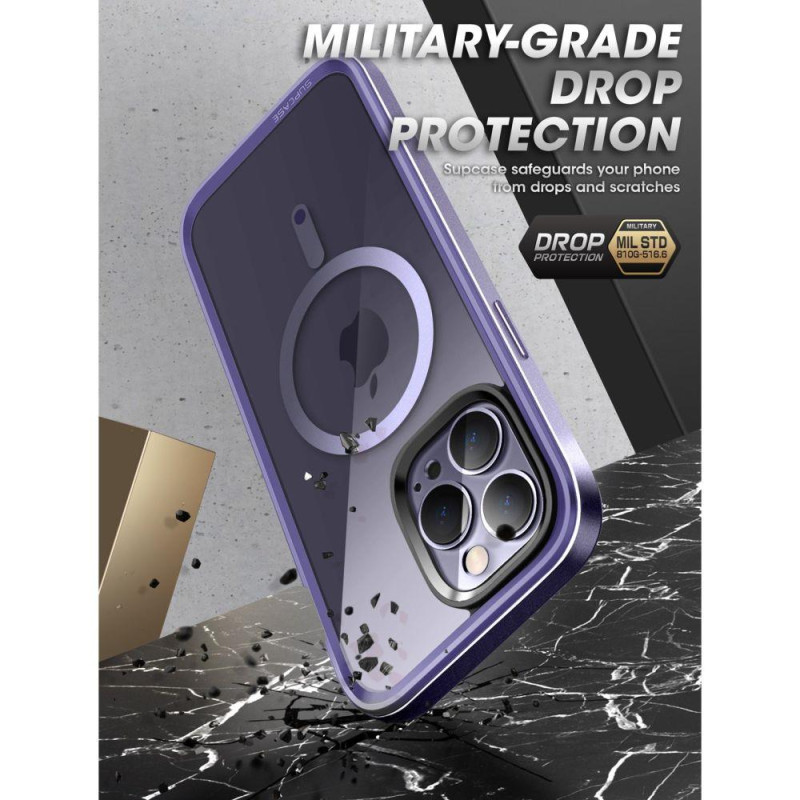 Supcase UB Edge Mag MagSafe dėklas, skirtas iPhone 14 Pro Max - violetinė