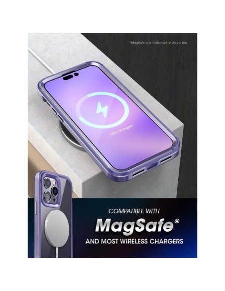 Supcase UB Edge Mag MagSafe dėklas, skirtas iPhone 14 Pro Max - violetinė Supcase UB Edge Mag MagSafe dėklas, skirtas iPhone 14 Pro Max - violetinė