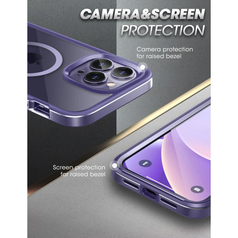 Supcase UB Edge Mag MagSafe dėklas, skirtas iPhone 14 Pro Max - violetinė