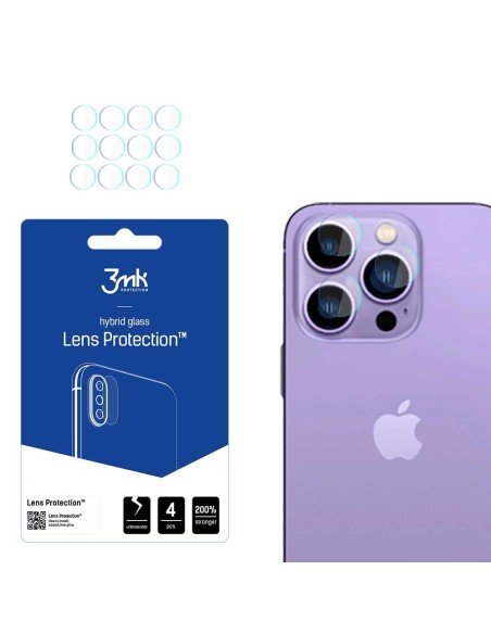 3mk Lens Protection™ hibridinis fotoaparato stiklas, skirtas iPhone 14 Pro / iPhone 14 Pro Max