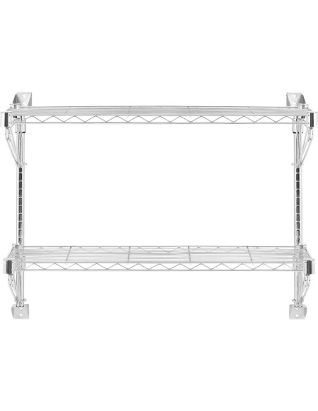Dvigubos vielos sieninė lentyna iki 60 kg 90 x 35 x 60 cm Dvigubos vielos sieninė lentyna iki 60 kg 90 x 35 x 60 cm