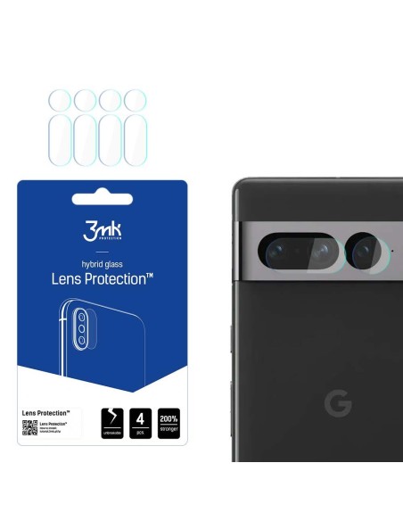 3mk Lens Protection™ hibridinis fotoaparato stiklas, skirtas „Google Pixel 7 Pro“. 3mk Lens Protection™ hibridinis fotoaparato stiklas, skirtas „Google Pixel 7 Pro“.