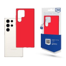 3mk matinis dėklas, skirtas Samsung Galaxy S23 Ultra – raudonas