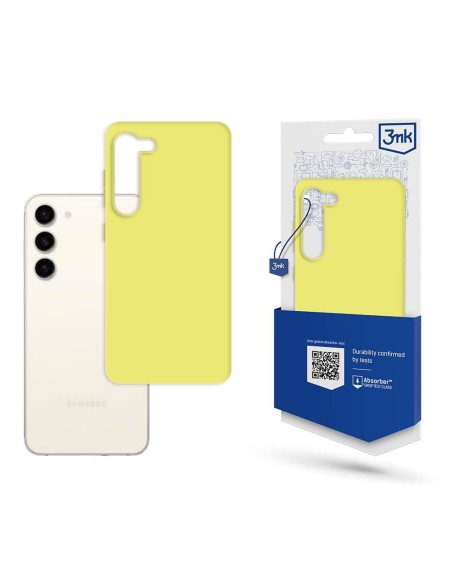 3mk matinis dėklas, skirtas Samsung Galaxy S23+ – geltonas