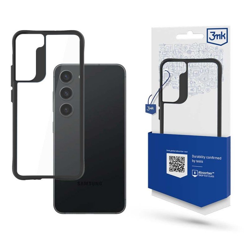 3mk Satin Armor Case+ dėklas, skirtas Samsung Galaxy S23 5G - skaidrus