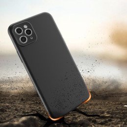 Minkštas Samsung Galaxy S23 dėklas, plonas silikoninis dangtelis, juodas
