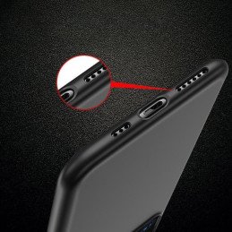 Minkštas Samsung Galaxy S23 dėklas, plonas silikoninis dangtelis, juodas