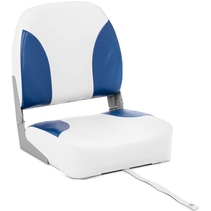 Sulankstomas fotelis motorlaivui 38 x 42 x 51 cm balta ir mėlyna