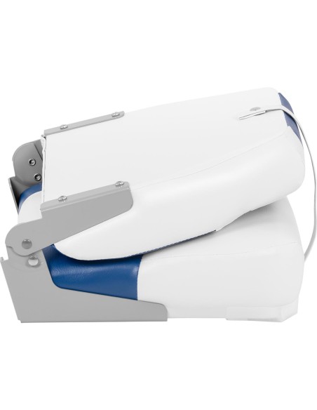 Sulankstomas fotelis motorlaivui 38 x 42 x 51 cm balta ir mėlyna Sulankstomas fotelis motorlaivui 38 x 42 x 51 cm balta ir mėlyna