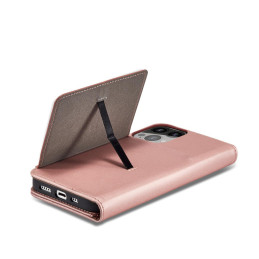 Magnetinės kortelės dėklas, skirtas Samsung Galaxy S23+ dangtelis su atvartu, rožinės spalvos piniginės stovu
