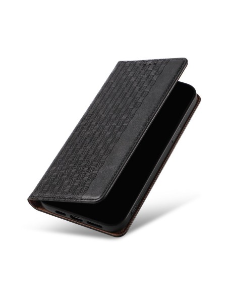 Magnetinio dirželio dėklas, skirtas Samsung Galaxy S23 atverčiamas dangtelis piniginės mini dirželio stovas juodas