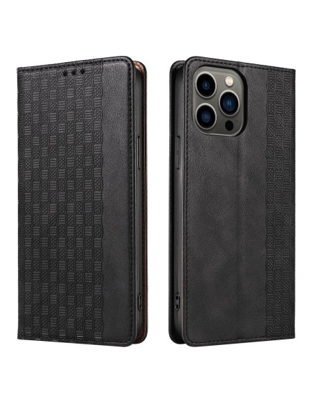 Magnetinio dirželio dėklas, skirtas Samsung Galaxy S23+ atverčiamas dangtelis piniginės mini dirželio stovas juodas