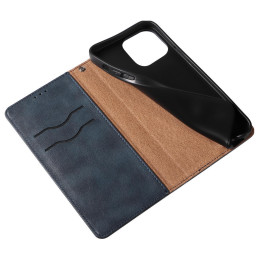 Magnetinio dirželio dėklas, skirtas Samsung Galaxy S23+ atverčiamas dangtelis piniginės mini dirželio stovas mėlynas