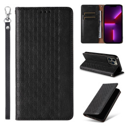 Magnetinio dirželio dėklas, skirtas Samsung Galaxy S23 Ultra atverčiamas dangtelis piniginės mini dirželio stovas juodas