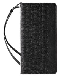 Magnetinio dirželio dėklas, skirtas Samsung Galaxy S23 Ultra atverčiamas dangtelis piniginės mini dirželio stovas juodas
