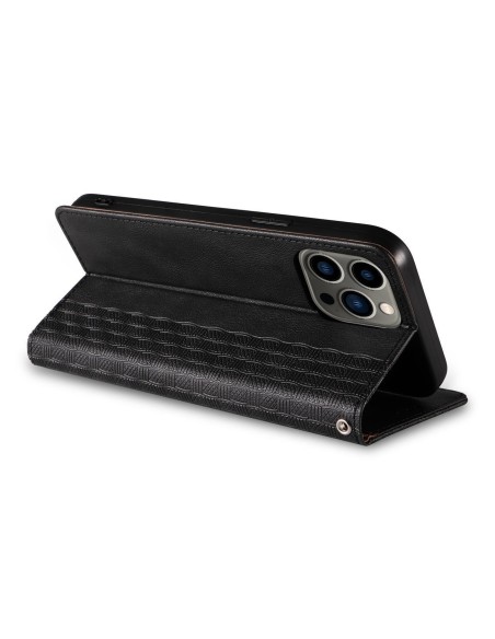 Magnetinio dirželio dėklas, skirtas Samsung Galaxy S23 Ultra atverčiamas dangtelis piniginės mini dirželio stovas juodas