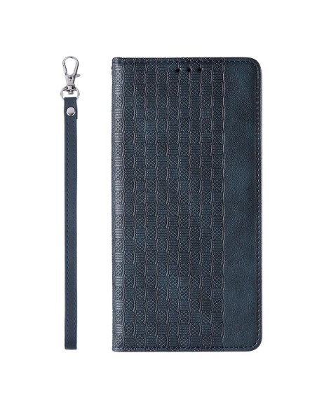 Magnetinio dirželio dėklas, skirtas Samsung Galaxy S23 Ultra atverčiamas dangtelis piniginės mini dirželio stovas mėlyna...