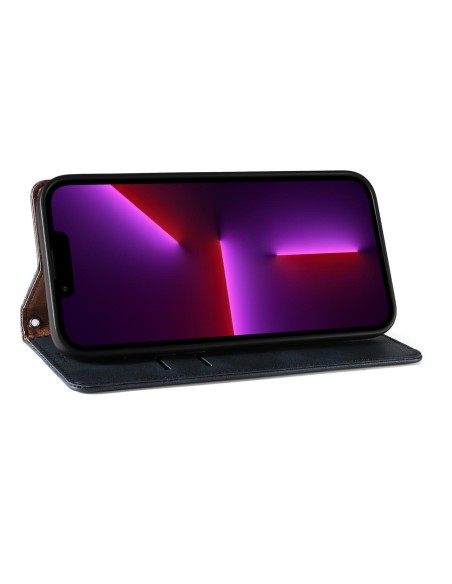 Magnetinio dirželio dėklas, skirtas Samsung Galaxy S23 Ultra atverčiamas dangtelis piniginės mini dirželio stovas mėlyna...