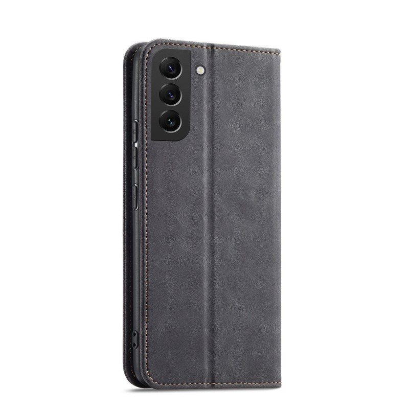 Magnetinis Fancy Dėklas, skirtas Samsung Galaxy S23+ dangtelis su atvartu, juodas piniginės stovas