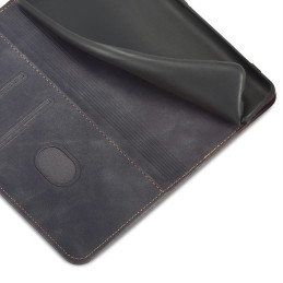 Magnetinis Fancy Dėklas Samsung Galaxy S23 Ultra, atverčiamas dangtelis, piniginės stovas, juodas