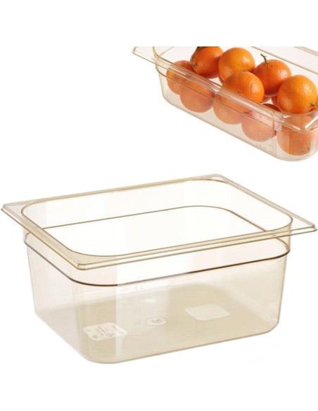 Grilamid GN konteineris aukštai temperatūrai GN 1/2 H 100 mm - Hendi 869376