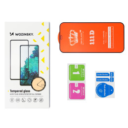 Wozinsky Full Glue grūdintas stiklas viso ekrano grūdintas stiklas, skirtas Motorola Moto G72 9H su juodu rėmeliu