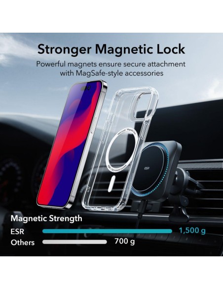 ESR Classic Kickstand Halolock MagSafe dėklas iPhone 14 Pro - skaidrus ESR Classic Kickstand Halolock MagSafe dėklas iPhone 14 Pro - skaidrus