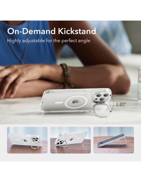 ESR Classic Kickstand Halolock MagSafe dėklas iPhone 14 Pro - skaidrus ESR Classic Kickstand Halolock MagSafe dėklas iPhone 14 Pro - skaidrus