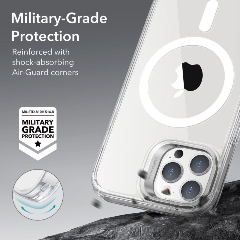 ESR Classic Kickstand Halolock MagSafe dėklas iPhone 14 Pro - skaidrus