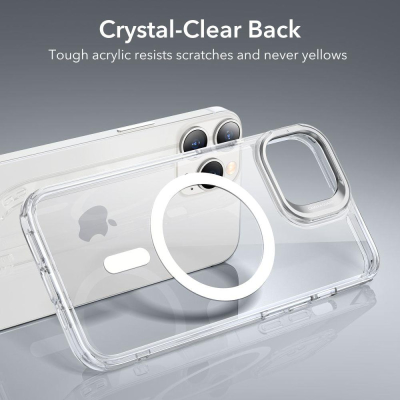 ESR Classic Kickstand Halolock MagSafe dėklas iPhone 14 Pro - skaidrus