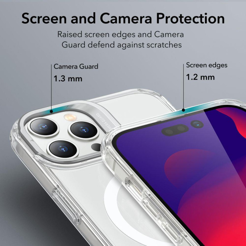 ESR Classic Kickstand Halolock MagSafe dėklas iPhone 14 Pro - skaidrus