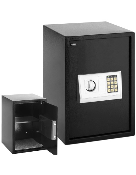 Elektroninis namų biuro seifas su plienine kombinuota spyna 35x34,5x50 cm Elektroninis namų biuro seifas su plienine kombinuota spyna 35x34,5x50 cm