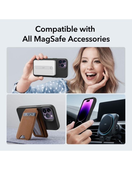 ESR Classic Hybrid Halolock MagSafe dėklas iPhone 14 Pro Max - juodas